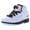 Toddler's Jordan 2 Retro White/Varsity Red-Black  (DQ8563 106)