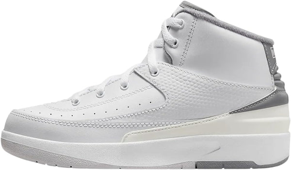 Little Kid's Jordan 2 Retro White/Cement Grey-Sail-Black (DQ8564 100)