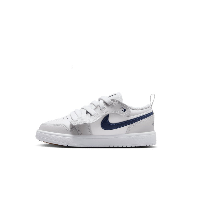 Little Kid's Jordan 1 Low ALT White/Midnight Navy (DR9748 146)