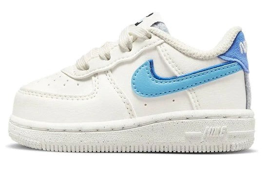 Toddler's Nike Air Force 1 LV8 2 Sail/Bl Chill-Medium Blue (DV0753 100)