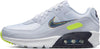 Big Kid's Nike Air Max 90 White/Blackened Blue-Volt (DV3480 100)