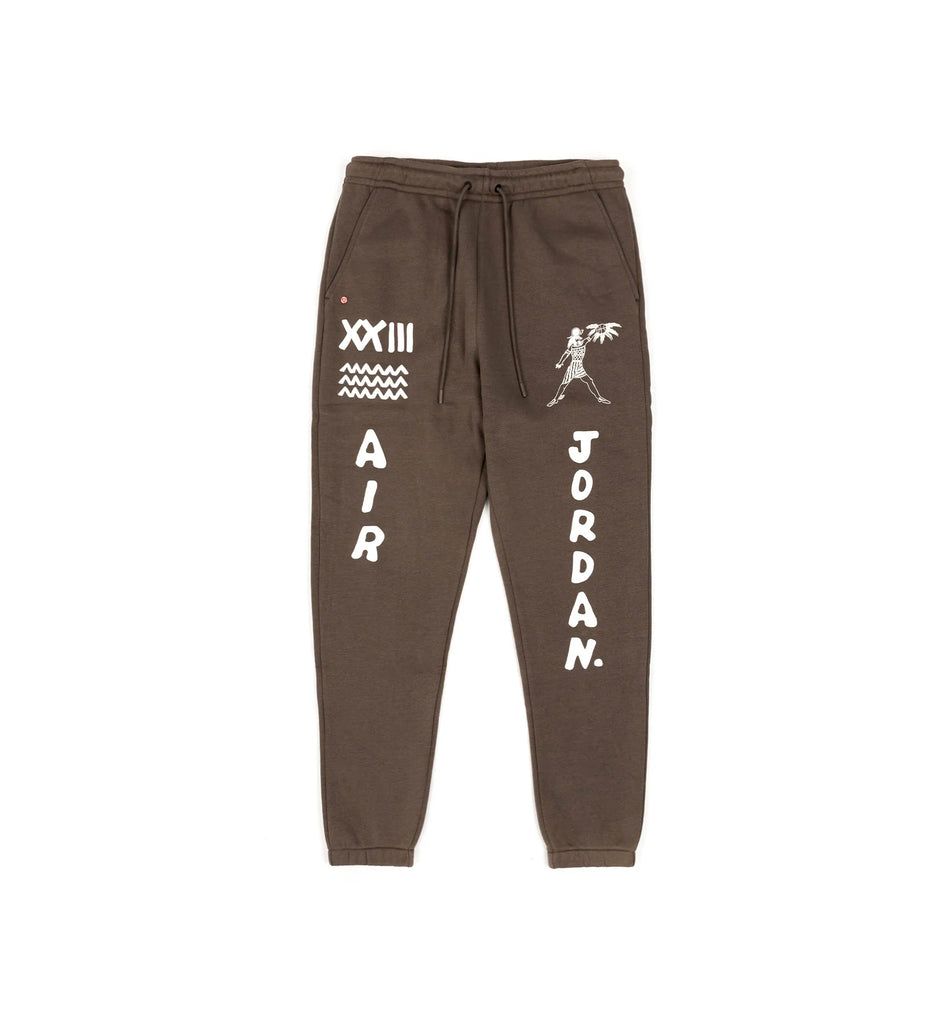 Men's Jordan Palomino/Sl Artist Series by Umar Rashid Flght Fleece Pants