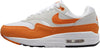 Women's Nike Air Max 1 Neutral Grey/Safety Orange (DZ2628 002)