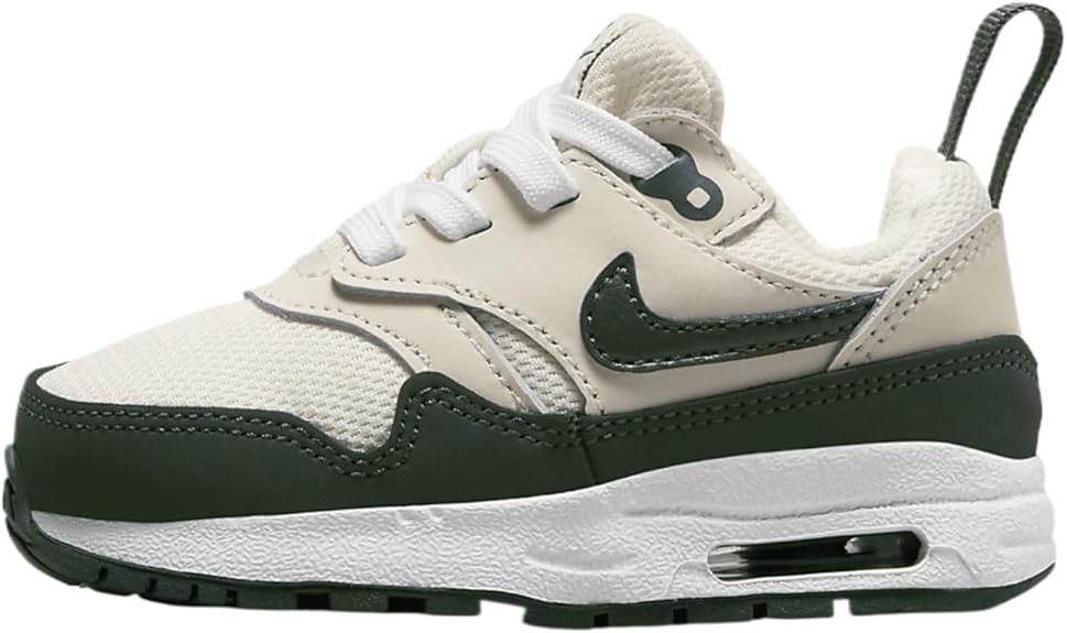 Toddler's Nike Air Max 1 Easyon Pale Ivry/Vintage Green-Wht (DZ3309 107)