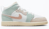 Little Kid's Jordan 1 Mid SE White/Pink Oxford-Jade Ice (DZ5359 100)