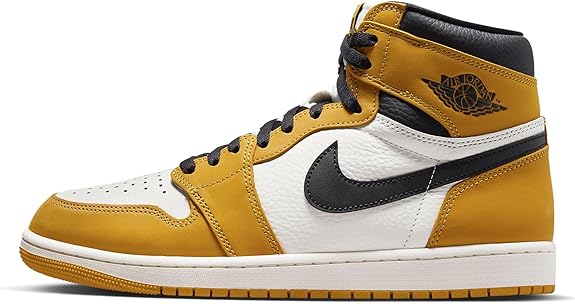 Men's Jordan 1 Retro High OG Yellow Ochre/Black-Sail (DZ5485 701)