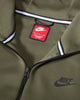 Men's Nike Sportswear Tech Fleece Olive/Mdm Olive Windrunner FZ Hoodie