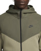 Men's Nike Sportswear Tech Fleece Olive/Mdm Olive Windrunner FZ Hoodie