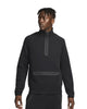 Men's Nike Sportswear Black Tech Fleece Half Zip Sweatshirt