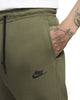 Men's Nike Sportswear Tech Medium Olive/Black Fleece Joggers
