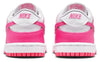 Toddler's Nike Dunk Low White/Laser Fuchsia (FB9107 102)