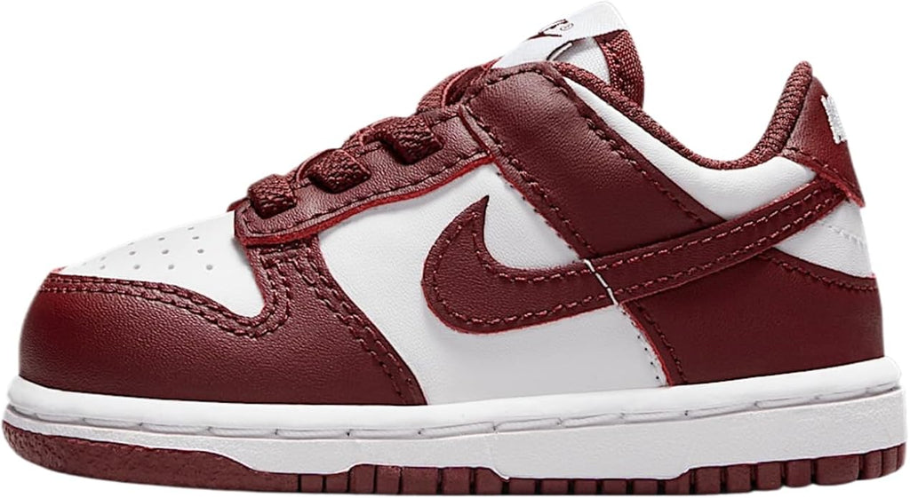 Toddler's Nike Dunk Low White/Redwood-Gym Red (FB9107 115)