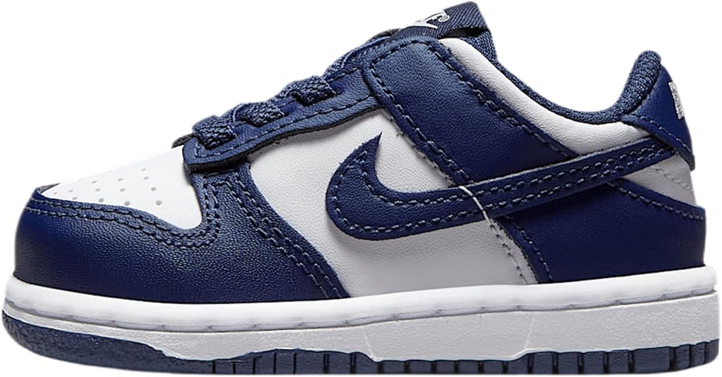 Toddler's Nike Dunk Low White/Midnight Navy-White (FB9107 116)