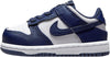 Toddler's Nike Dunk Low White/Midnight Navy-White (FB9107 116)