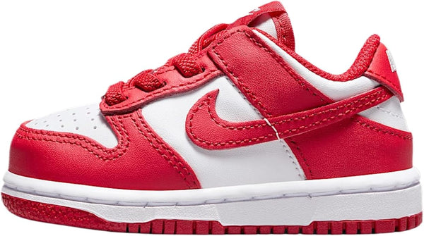 Toddler's Nike Dunk Low White/University Red-White (FB9107 119)