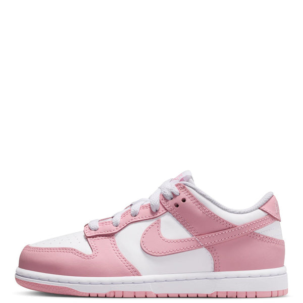Little Kid's Nike Dunk Low White/Med Soft Pink-White (FB9108 125)