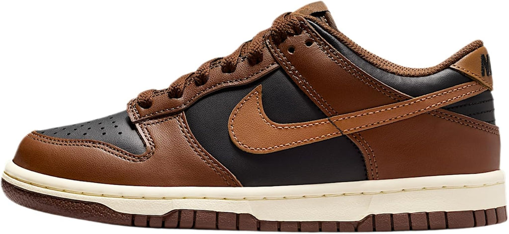 Big Kid's Nike Dunk Low Black/British Tan-Cacao Wow (FB9109 006)