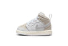Toddler's Jordan 1 Mid SE Craft Wht/Lt Orewood Brn-Grey (FB9140 120)