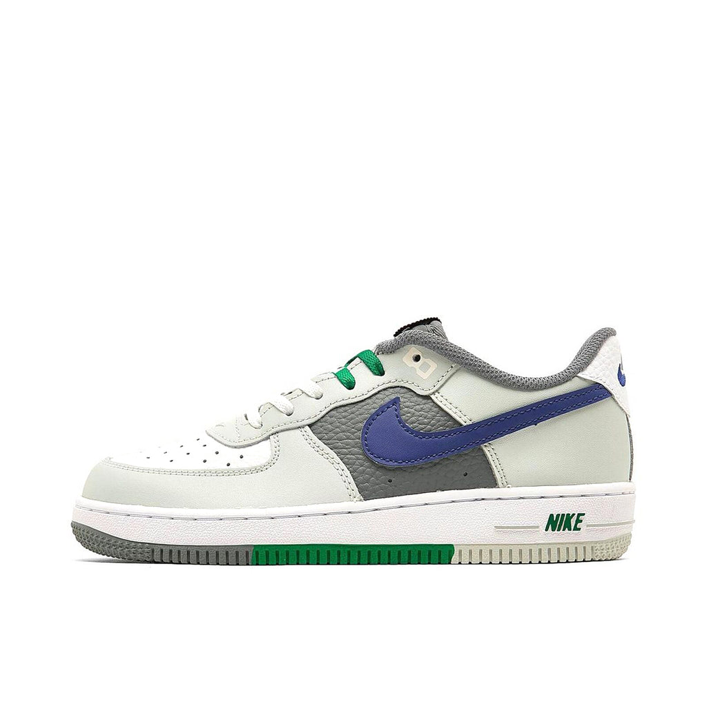 Little Kid's Nike Force 1 LV8 Light Silver/Deep Royal Blue (FB9501 001)