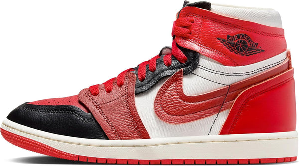 Women's Jordan 1 MM High Sport Red/Dune Red-Black-Sail (FB9891 600)