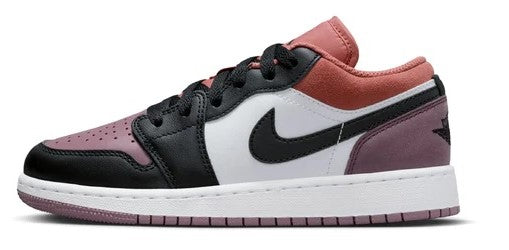 Big Kid's Jordan 1 Low SE White/Black-Sky J Orange (FB9908 102)