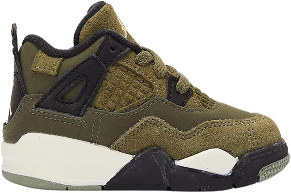 Toddler's Jordan 4 Retro SE Craft Medium Olive/Pale Vanilla (FB9930 200)