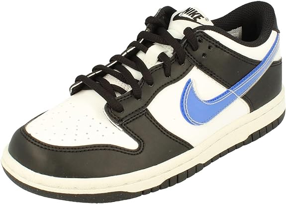 Big Kid's Nike Dunk Low NN Black/Black-Hyper Royal (FD0689 001)