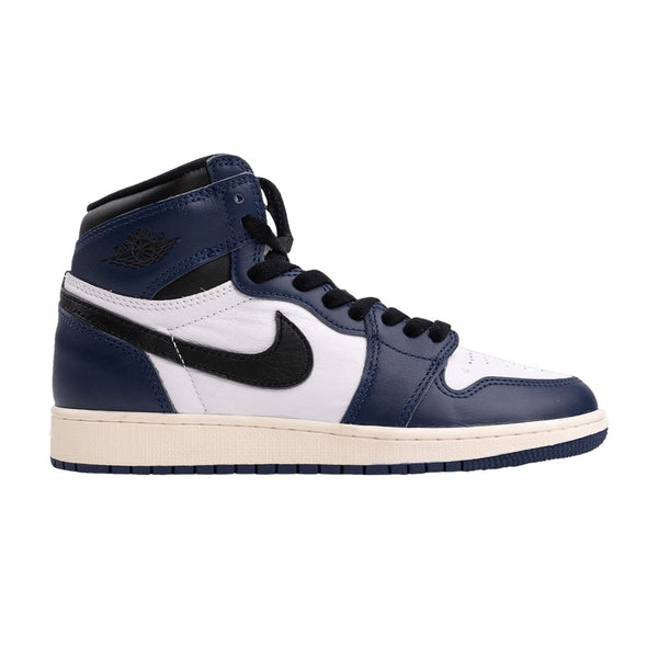 Big Kid's Jordan 1 Retro High OG Midnight Navy/Bck-Wht-Sail (FD1437 401)