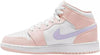 Big Kid's Jordan 1 Mid Pink Wash/Violet Frost-White (FD8780 601)