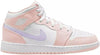 Big Kid's Jordan 1 Mid Pink Wash/Violet Frost-White (FD8780 601)