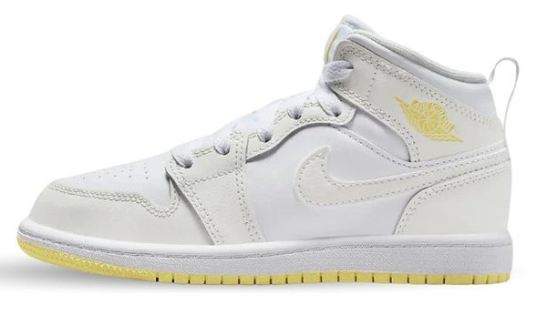 Little Kid's Jordan 1 Mid Sail/LT Laser Orange-White (FD8781 181)