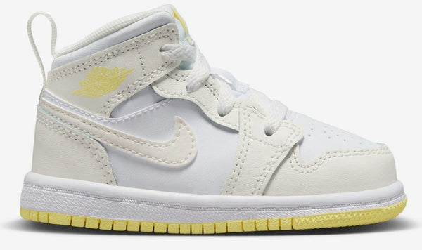 Toddler's Jordan 1 Mid Sail/LT Laser Orange-White (FD8782 181)