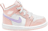 Toddler's Jordan 1 Mid Pink Wash/Violet Frost-White (FD8782 601)