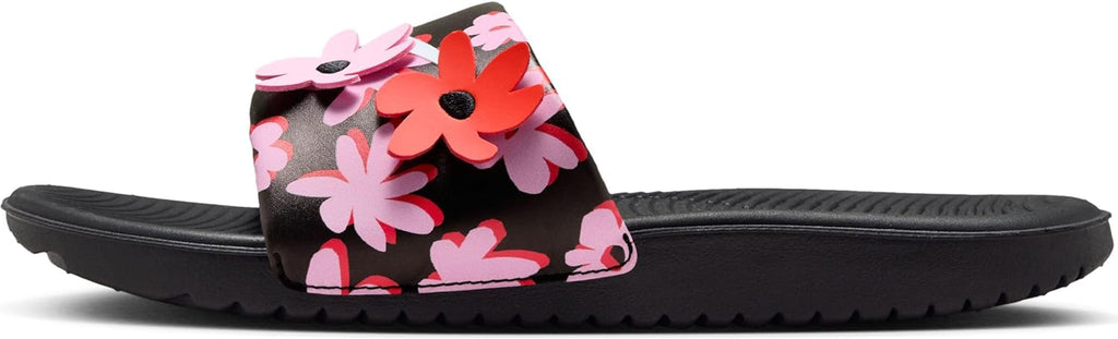 Little Kid's and Big Kid's Nike Kawa Slide SE Bk/Wht-Pnk Rs (FJ2872 001)