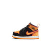 Toddler's Jordan 1 Mid SE Black/Vivid Orange (FJ4926 008)