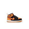 Toddler's Jordan 1 Mid SE Black/Vivid Orange (FJ4926 008)