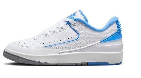 Big Kid's Air Jordan 2 Retro Low White/University Blue (FJ6968 104)