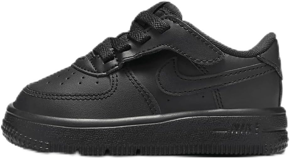 Toddler's Nike Force 1 Low Easyon Black/Black-Black (FN0236 001)