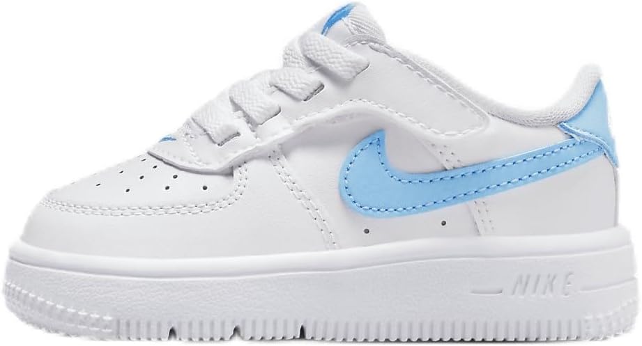 Toddler's Nike Air Force 1 Low Easyon Wht/Aquarius Blue-Wht (FN0236 107)