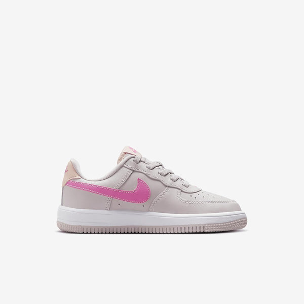 Little Kid's Nike Force 1 Low EasyOn Platinum Vilt/Pnkscle (FN0237 002)