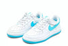 Little Kid's Nike Force 1 Low EasyOn Wht/Aquarius Blue-Wht (FN0237 107)