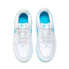 Little Kid's Nike Force 1 Low EasyOn Wht/Aquarius Blue-Wht (FN0237 107)