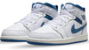 Little Kid's Jordan 1 Mid SE White/Industrial Blue-Sail (FN7493 141)