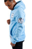 Mitchell & Ness Light Blue UNC NCAA Champ City Fleece Pullover Hoodie