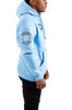 Mitchell & Ness Light Blue UNC NCAA Champ City Fleece Pullover Hoodie