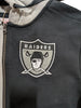 Men's Mitchell & Ness NFL Oakland Raiders Gray/Black Full Zip Fleece 2.0