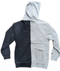 Men's Mitchell & Ness NFL Oakland Raiders Gray/Black Full Zip Fleece 2.0