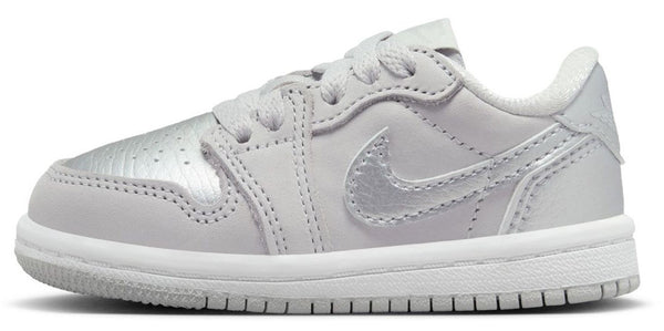 Toddler's Jordan 1 Retro Low OG Neutral Grey/Metallic Slver (FQ5435 002)