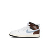 Little Kid's Jordan 1 Mid SE White/Blue Grey-Black-Sail (FQ8220 142)