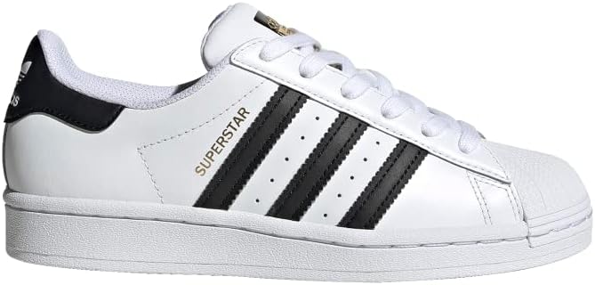 Big Kid's Adidas Superstar J White/Black/White (FU7712)